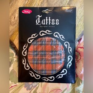 SILKY Tattoo Plaid Tights Size Medium MOD Alternative Punk Made in England NEW